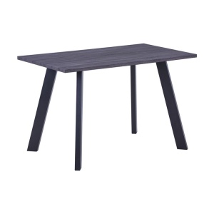 BAXTER Τραπέζι 120x70cm Grey Walnut/Βαφή Μαύρη
