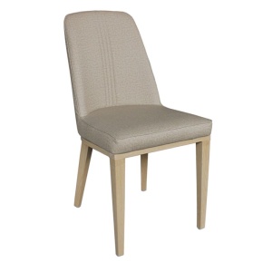 CASTER Καρέκλα Μεταλλική Φυσικό/Linen Pu Μπεζ