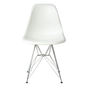 ART καρέκλα Χρώμιο/PP Άσπρο