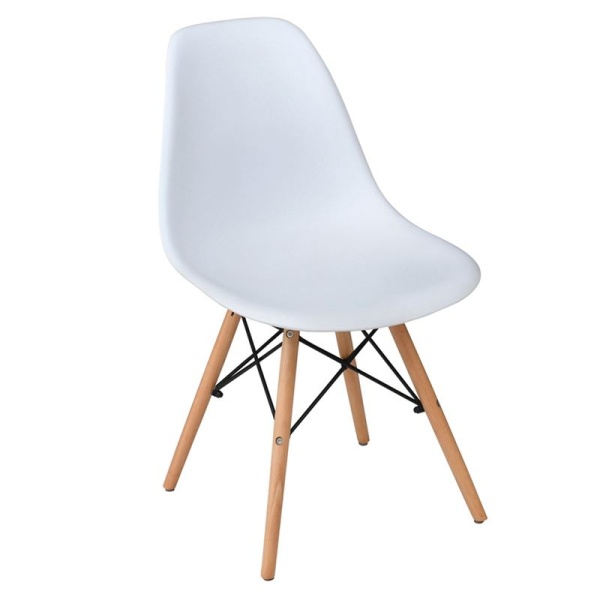 ART Wood καρέκλα Ξύλο/PP Άσπρο / Pro