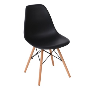 ART Wood καρέκλα Ξύλο/PP Μαύρο / Pro