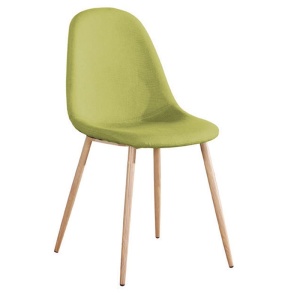 CELINA καρέκλα Μεταλλική Φυσικό/Ύφασμ.Πράσινο