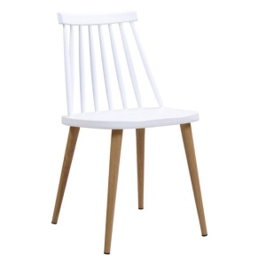 LAVIDA καρέκλα Μεταλλική Φυσικό/PP Άσπρο