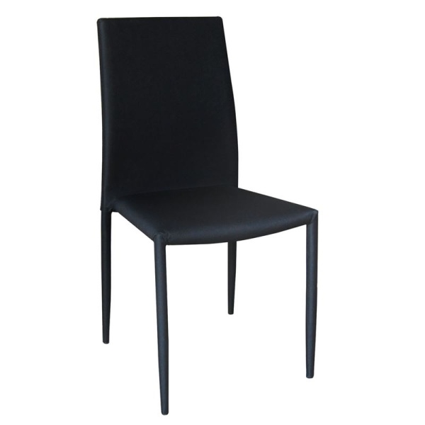REGINA καρέκλα 6pcs/ctn Ύφασμα αδιάβροχο Μαύρο
