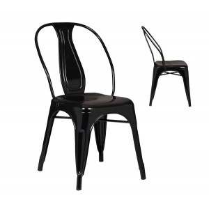 RELIX Plus καρέκλα Μεταλλική Μαύρη