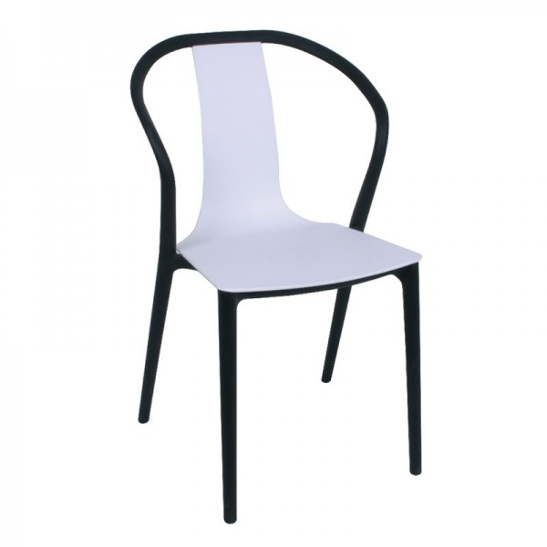 VISION PP Καρέκλα Άσπρο/Μαύρο