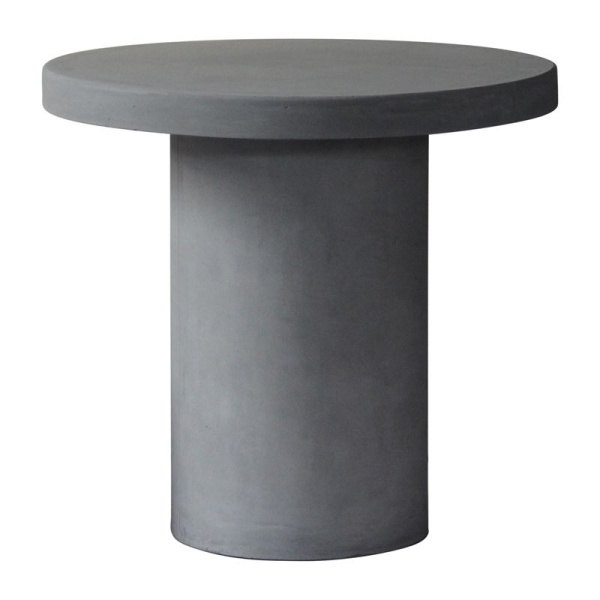 CONCRETE Cylinder Τραπέζι D.80cm Cement Grey