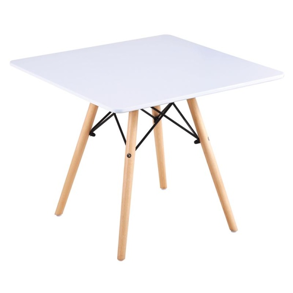 ART Wood Kid Τραπέζι 60x60/H49cm Άσπρο