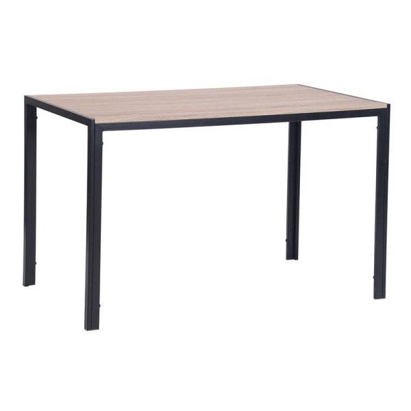GABO Τραπέζι 120x70cm Sonoma/Βαφή Μαύρη