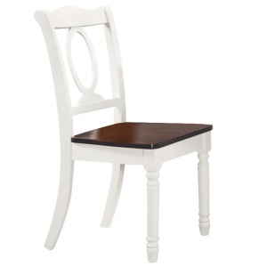 NAPOLEON Καρέκλα Άσπρη/Καρυδί