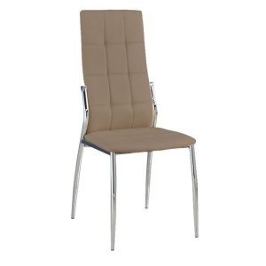 PRIMA Καρέκλα K/D Χρώμιο/Pu Cappuccino