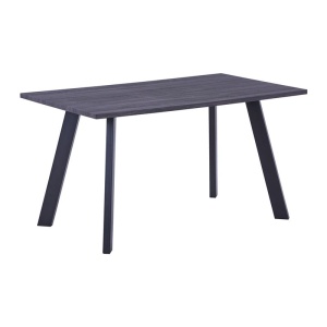 BAXTER Τραπέζι 140x80cm Grey Walnut/Βαφή Μαύρη