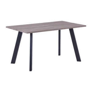 BAXTER Τραπέζι 140x80cm Sonoma Oak/Βαφή Μαύρη