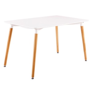 ART Τραπέζι 120x80cm Άσπρο