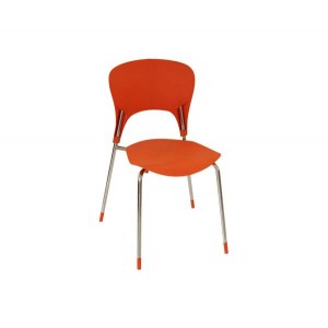ISIS καρέκλα Χρώμιο/Πολυπροπυλένιο Πορτοκαλ