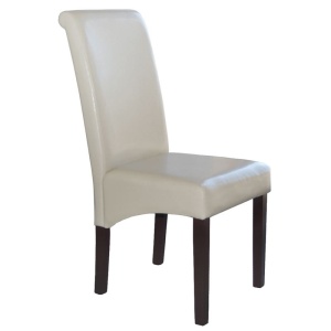 MALEVA-H Καρέκλα Ξύλο/PU Ivory