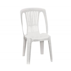 STELLA Καρέκλα Στοιβαζόμενη Πλαστική Άσπρη