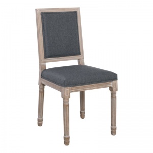 JAMESON Square Καρέκλα Decape/Ύφασμα Γκρι