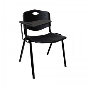 STUDY Καρέκλα - Θρανίο Μέταλλο Βαφή Μαύρο / PP Μαύρο