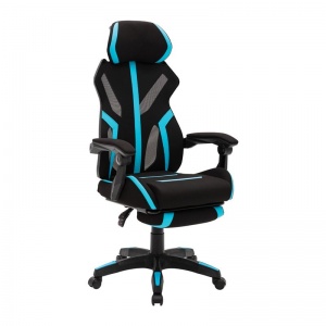 BF9000 πολυθρόνα Gaming-Relax Mesh-Ύφασμα Μαύρο/Μπλε