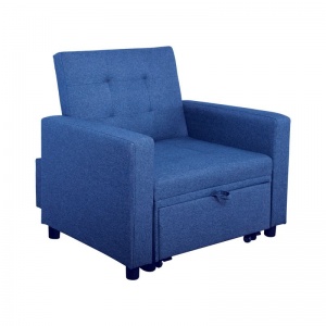 IMOLA Πολυθρόνα / Κρεβάτι Σαλονιού - Καθιστικού / Ύφασμα Μπλε